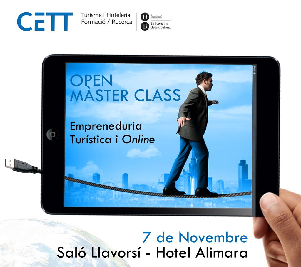 Nova Open Màster Class: Emprenedoria Turística i Online